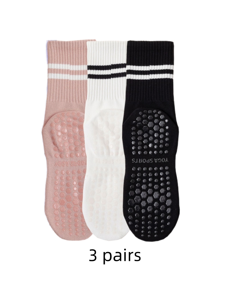 Medias Para Pilates Y Yoga - 3 paar yogasokken, middellange sokken, gemaakt
