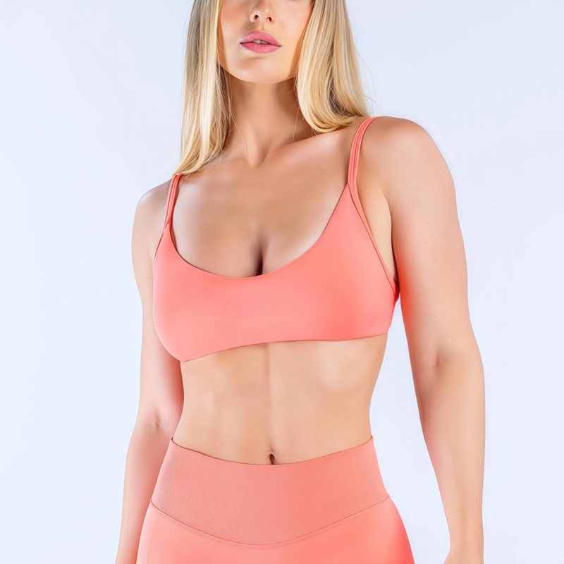 Pilate Yoga Workout - HISTELLO Impact Scoop Neck BH Dames