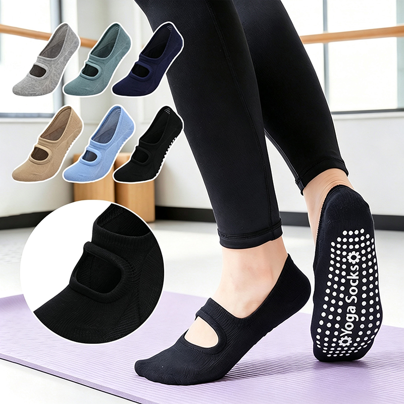 Pilate Yoga Workout - Dames Anti-slip Rugloze Yoga Sokken Plus