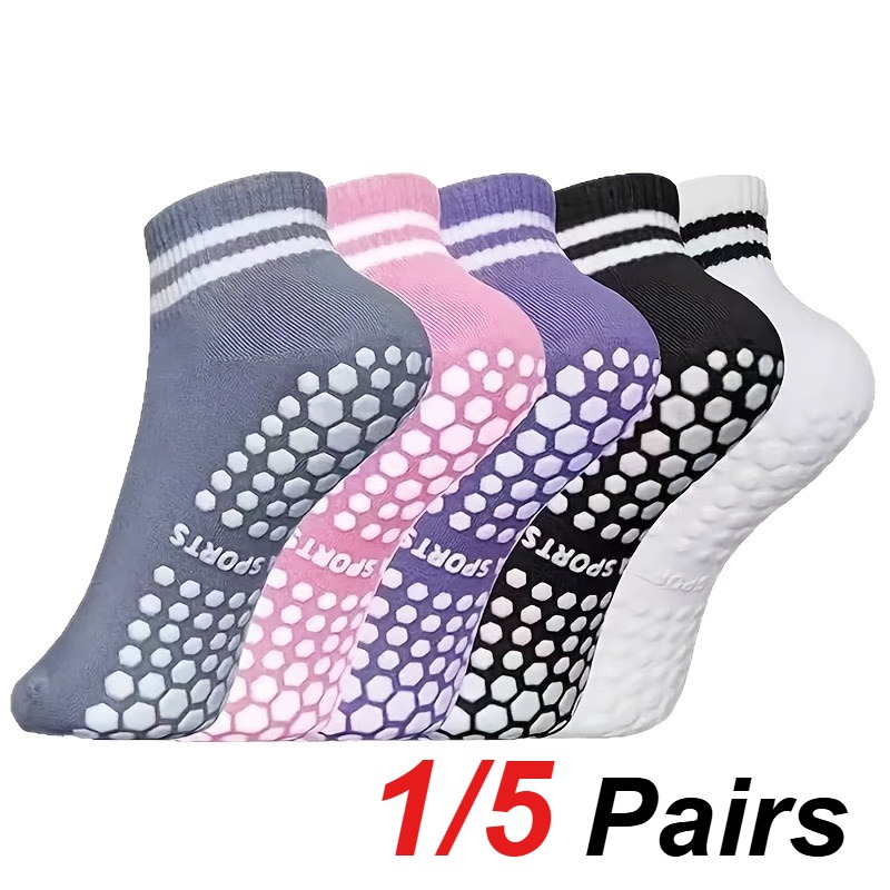 Medias Para Pilates Y Yoga - 1/5 paar siliconen antislip pilates yogasokken