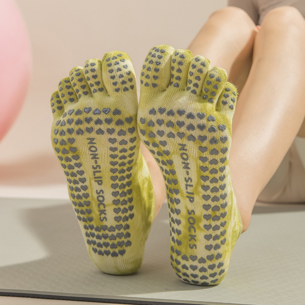 Tie-Dye damessokken met vijf v - Pilate Yoga Workout recensie en prijs