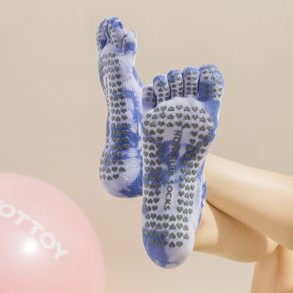 Tie-Dye damessokken met vijf v - Pilate Yoga Workout recensie en prijs