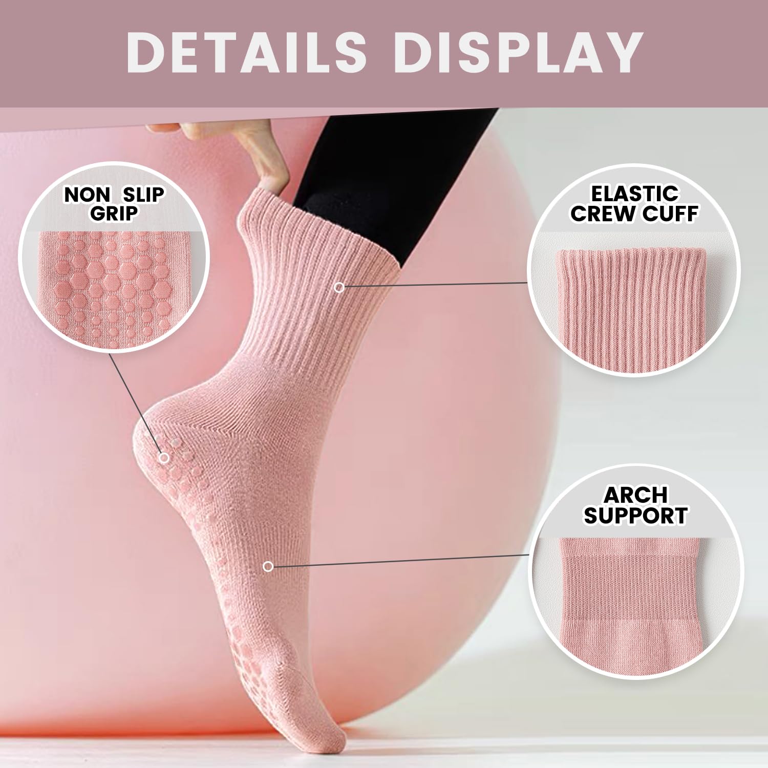 4-6 paar yogasokken voor dames - Medias Para Pilates Y Yoga recensie en prijs