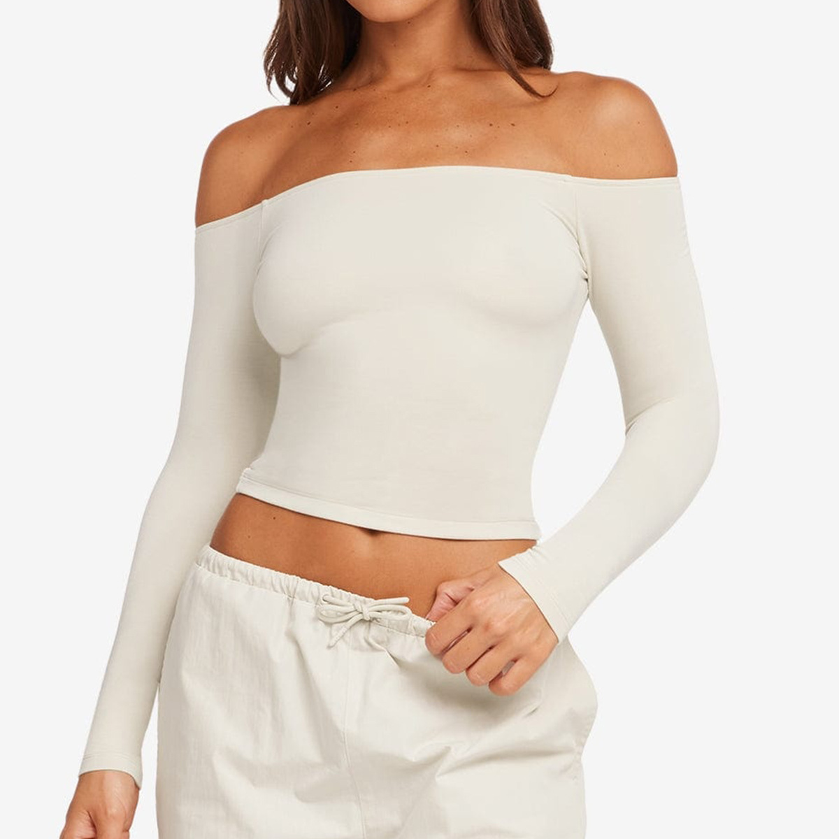 Dames Yoga Shirt Off Shoulder  - Pilate Yoga Workout recensie en prijs