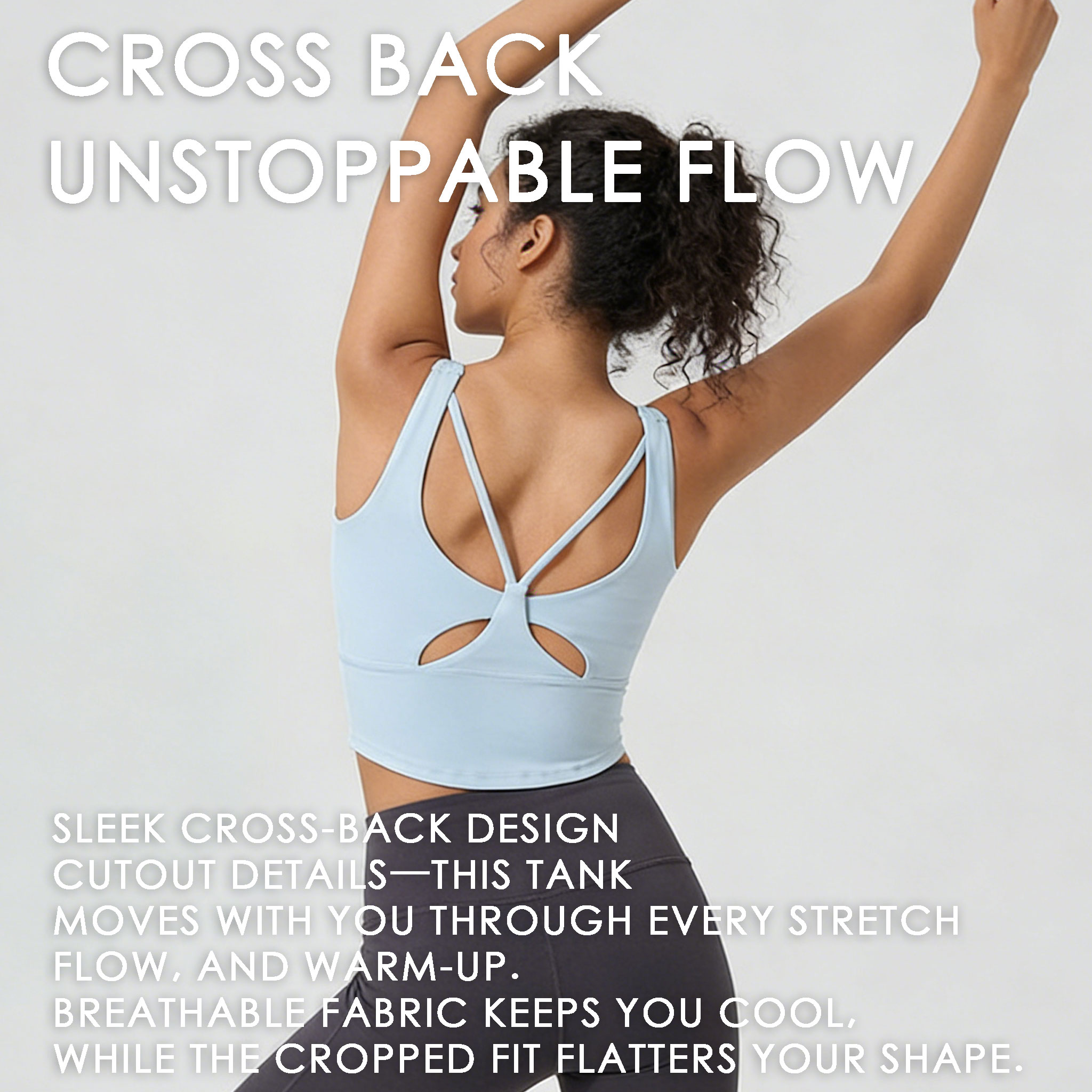 Yoga sportbeha met vaste cups  - Pilate Yoga Workout recensie en prijs